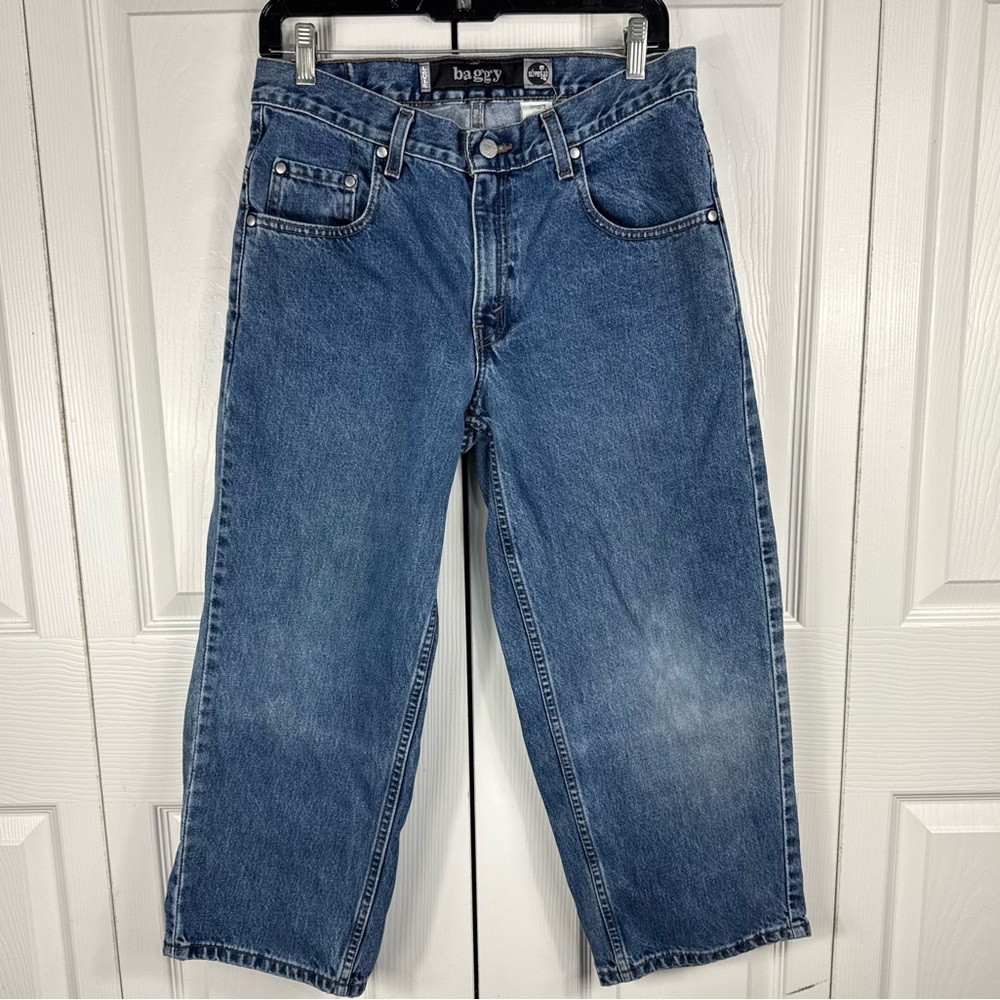 Levi's Silver Tab Baggy Jeans Huskey Oversized Fit Men's W31 x L25 Vintage 90s
